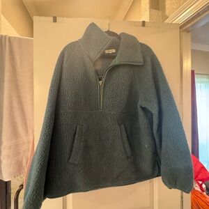 Madewell Teal Sherpa Jacket